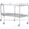 Arc-shaped design!!Stainless steel medical multi-function trolley